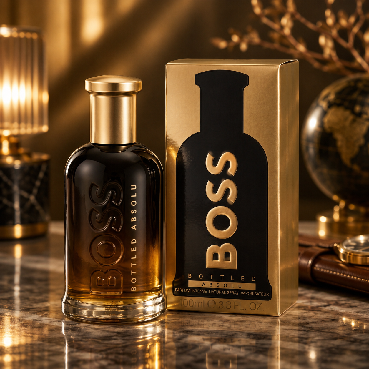 Hugo Boss BOSS Bottled Absolu Parfum Intense for Men 3.3 oz (100 ml)