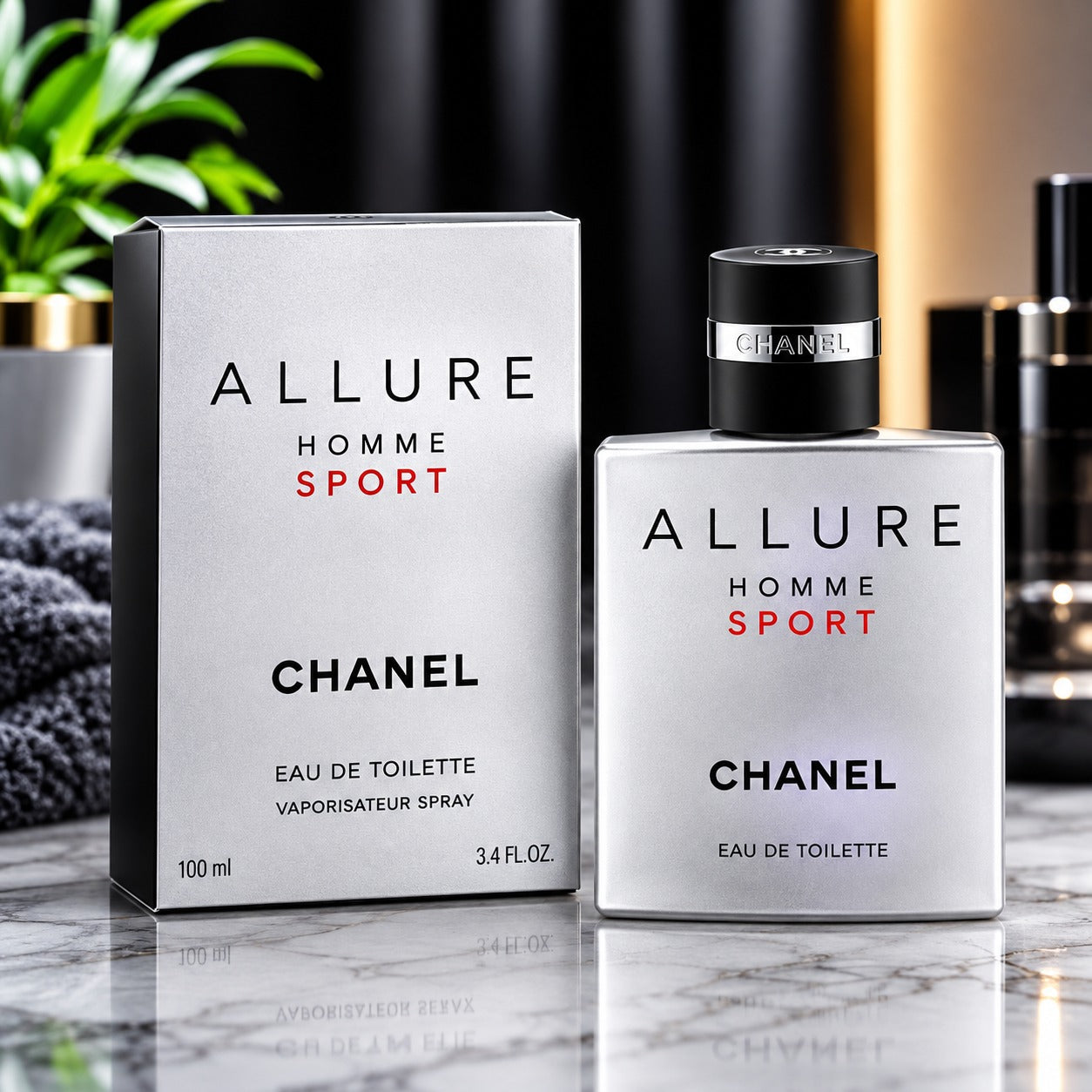 CHANEL Allure Homme Sport Eau de Toilette Spray 100 ml / 3.4 fl oz