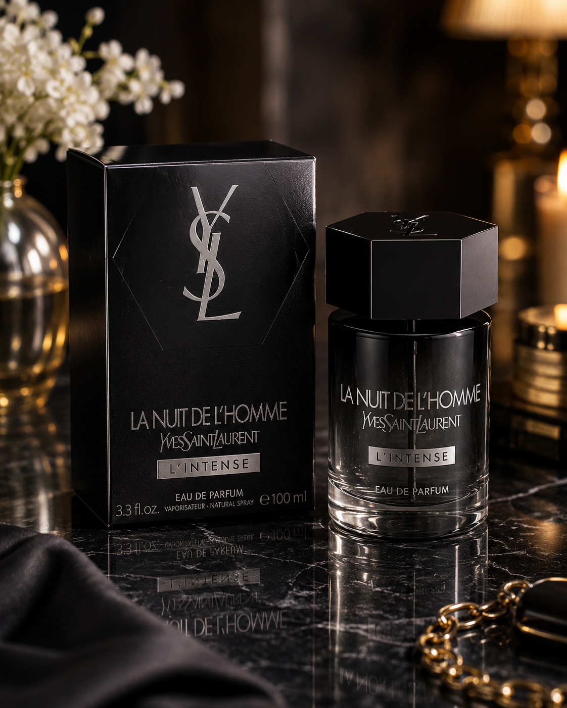 Yves Saint Laurent La Nuit de L’Homme L’Intense Eau de Parfum for Men 100ml / 3.3 fl oz