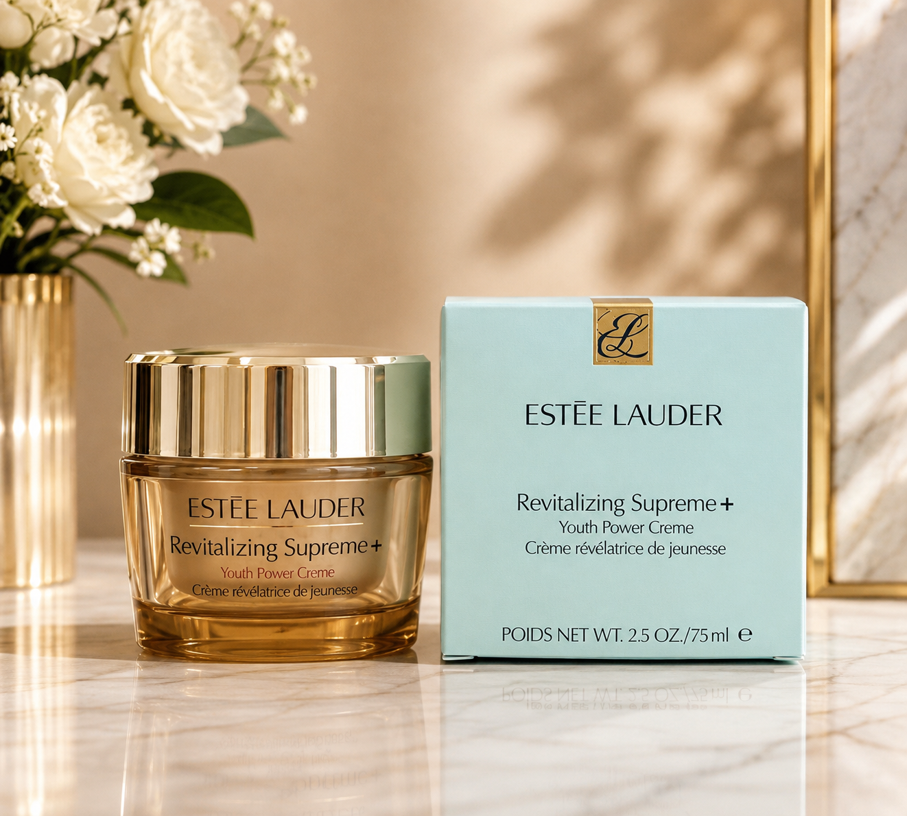 Estée Lauder Revitalizing Supreme+ Youth Power Creme – Anti-Aging Moisturizing Face Cream, 2.5 oz / 75 mL
